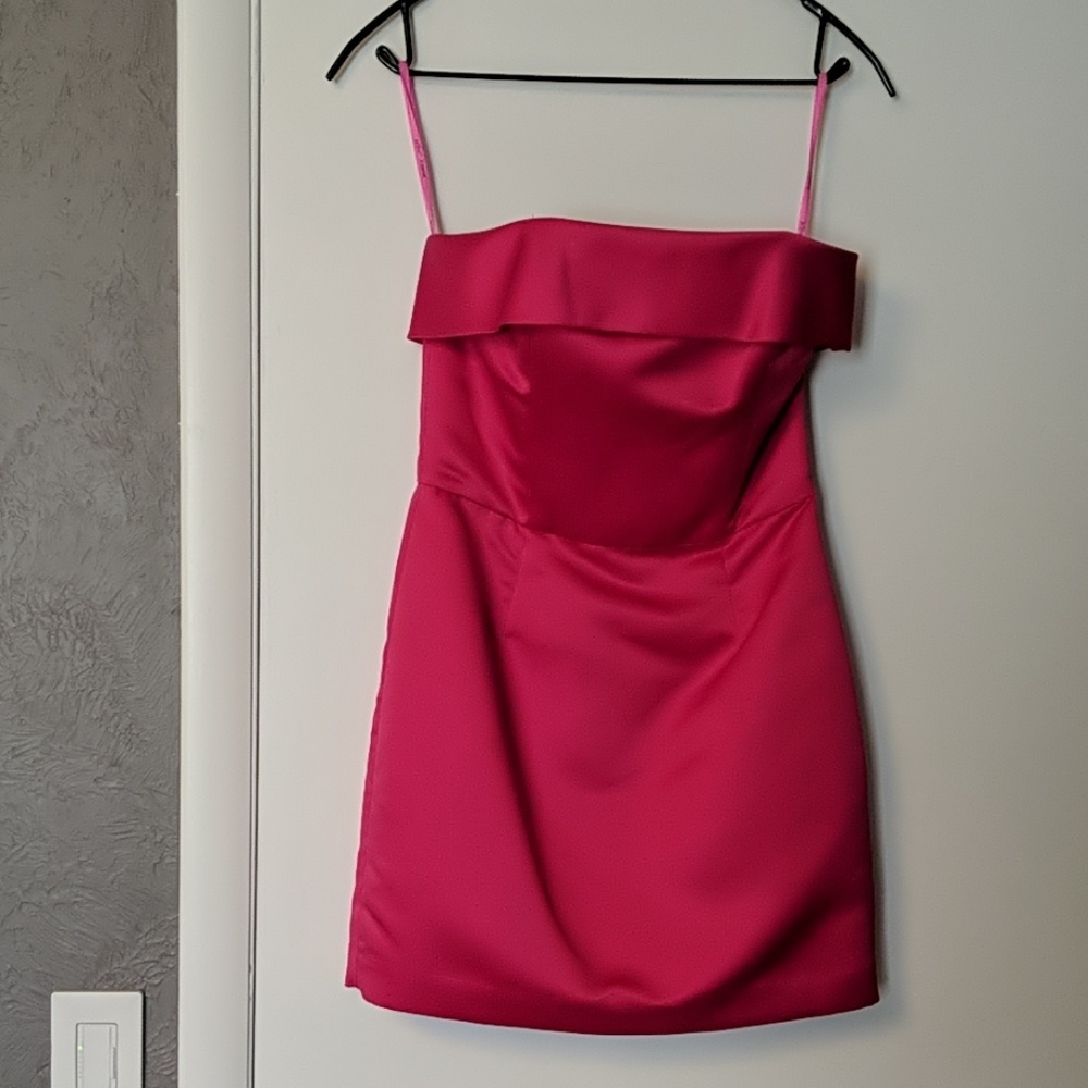 Betsey Johnson hot pink mini dress